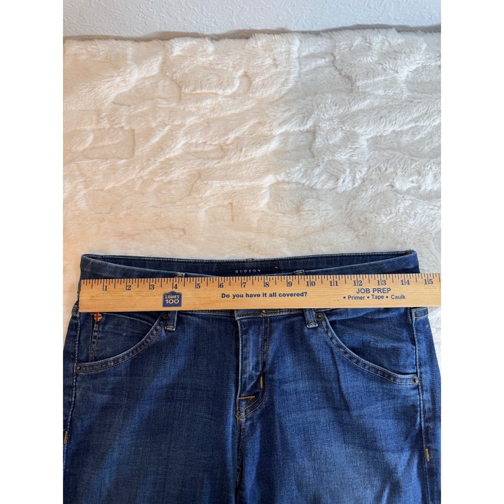 Hudson Jeans Womens Dark Wash Double Button Flap Pocket Straight Leg Denim USA - Picture 8 of 12